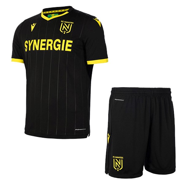 Camiseta Nantes Replica Segunda Ropa Niños 2020/21 Negro